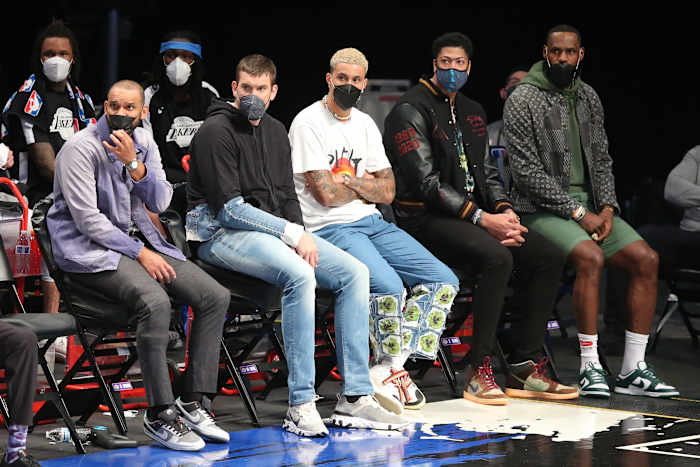 Kyle Kuzma, LeBron James, Anthony Davis